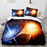 Universe Sky Outer Space 3 Piece Bedding Set Duvet Covers Bed Sheets - EBuycos