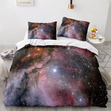 Universe Sky Outer Space 3 Piece Bedding Set Duvet Covers Bed Sheets - EBuycos