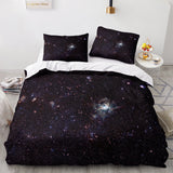 Universe Sky Outer Space 3 Piece Bedding Set Duvet Covers Bed Sheets - EBuycos