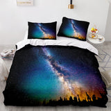 Universe Sky Outer Space 3 Piece Bedding Set Duvet Covers Bed Sheets - EBuycos