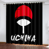 Uzumaki Naruto Uchiha Sasuke Curtains Blackout Window Drapes
