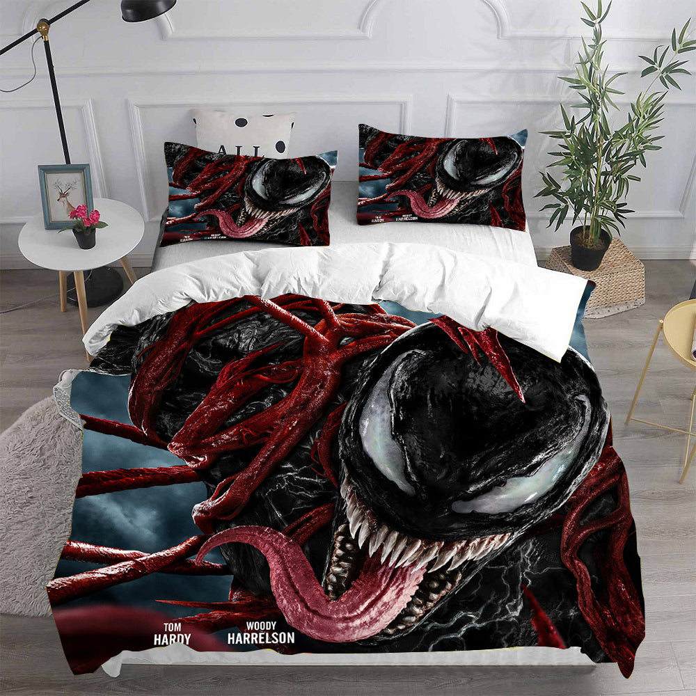 Venom 2 Let There Be Carnage Cosplay Bedding Set Duvet Cover Bed Sheets - EBuycos