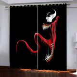 Venom Pattern Curtains Blackout Window Drapes