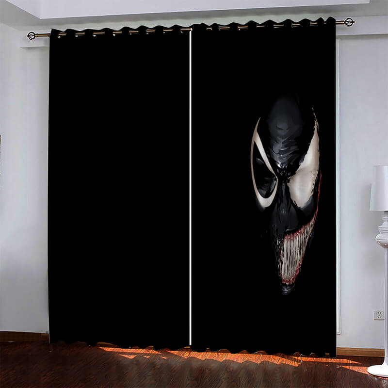 Venom Pattern Curtains Blackout Window Drapes