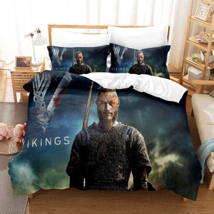 Viking Cosplay Bedding Set Duvet Cover Comforter Bed Sheets - EBuycos