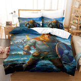 Viking Cosplay Bedding Set Duvet Cover Comforter Bed Sheets - EBuycos