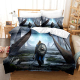 Viking Cosplay Bedding Set Duvet Cover Comforter Bed Sheets - EBuycos