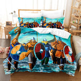 Viking Cosplay Bedding Set Duvet Cover Comforter Bed Sheets - EBuycos