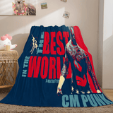 WWE World Wrestling Entertainment Cosplay Flannel Fleece Throw Blanket - EBuycos