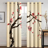 Wintersweet Plum Blossom Curtains Blackout Window Treatments Drapes