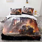 World of Tanks Bedding Set Quilt Duvet Covers Comforter Bed Sheets - EBuycos