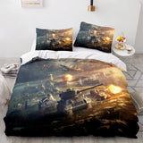 World of Tanks Bedding Set Quilt Duvet Covers Comforter Bed Sheets - EBuycos