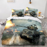 World of Tanks Bedding Set Quilt Duvet Covers Comforter Bed Sheets - EBuycos