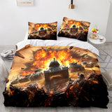 World of Tanks Bedding Set Quilt Duvet Covers Comforter Bed Sheets - EBuycos