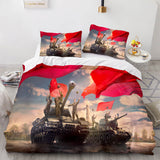 World of Tanks Bedding Set Quilt Duvet Covers Comforter Bed Sheets - EBuycos