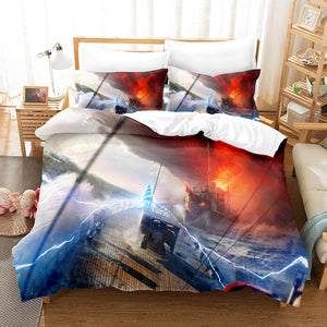 World of Warships Cosplay Comforter 3 Piece Bedding Sets Duvet Covers - EBuycos