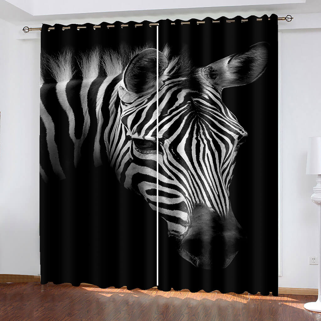 Zebra Curtains Blackout Window Drapes