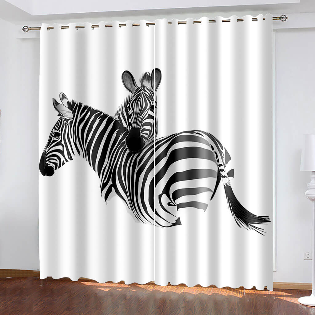 Zebra Curtains Blackout Window Drapes