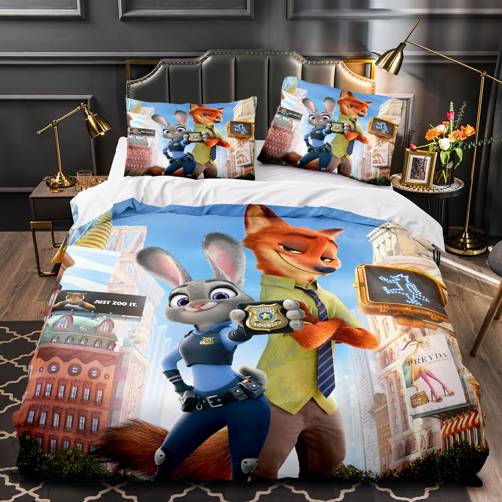 Zootopia Bedding Cosplay Quilt Duvet Covers Decoration Bed - EBuycos